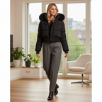 Emily Parker | Cropped Luxe Puffer Jacket | Krachtige elegantie met een verfijnde edge