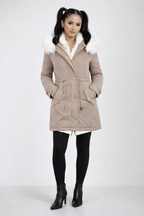 Giulia Moretti | Winter Collection – Luxe Parka met Faux Fur Kraag