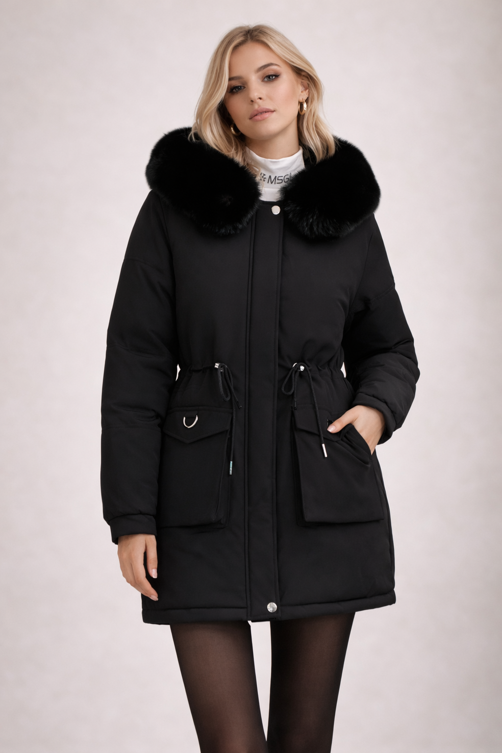 Olivia Thompson | Luxe Winter Hooded Puffer Coat