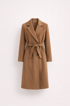 Mariam Al-Hakimi | Elegant Belted Midi Coat