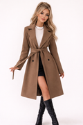 Mariam Al-Hakimi | Elegant Belted Midi Coat