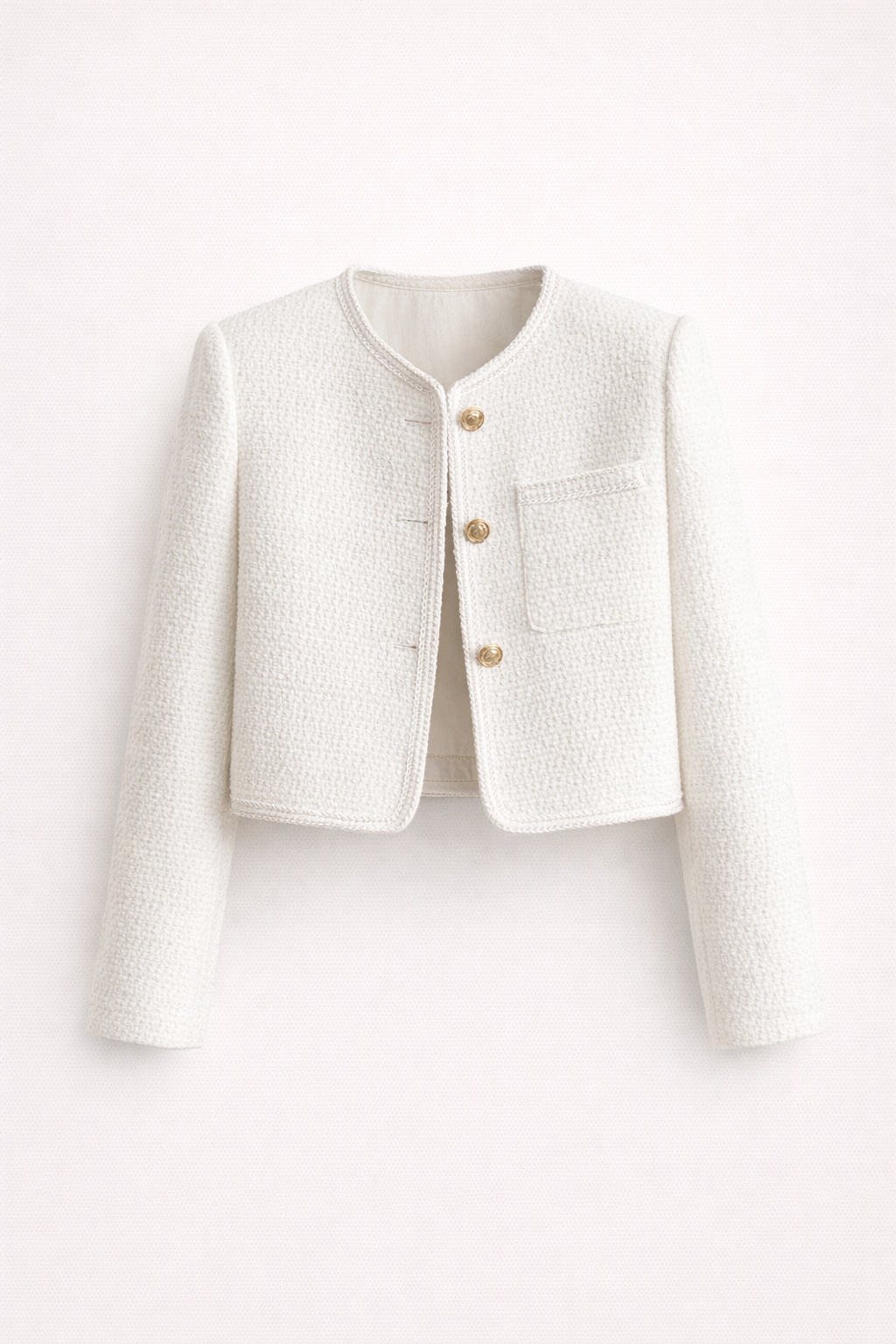 Amelia Hart | Cropped Textured Blazer | Minimalistische luxe met een moderne twist