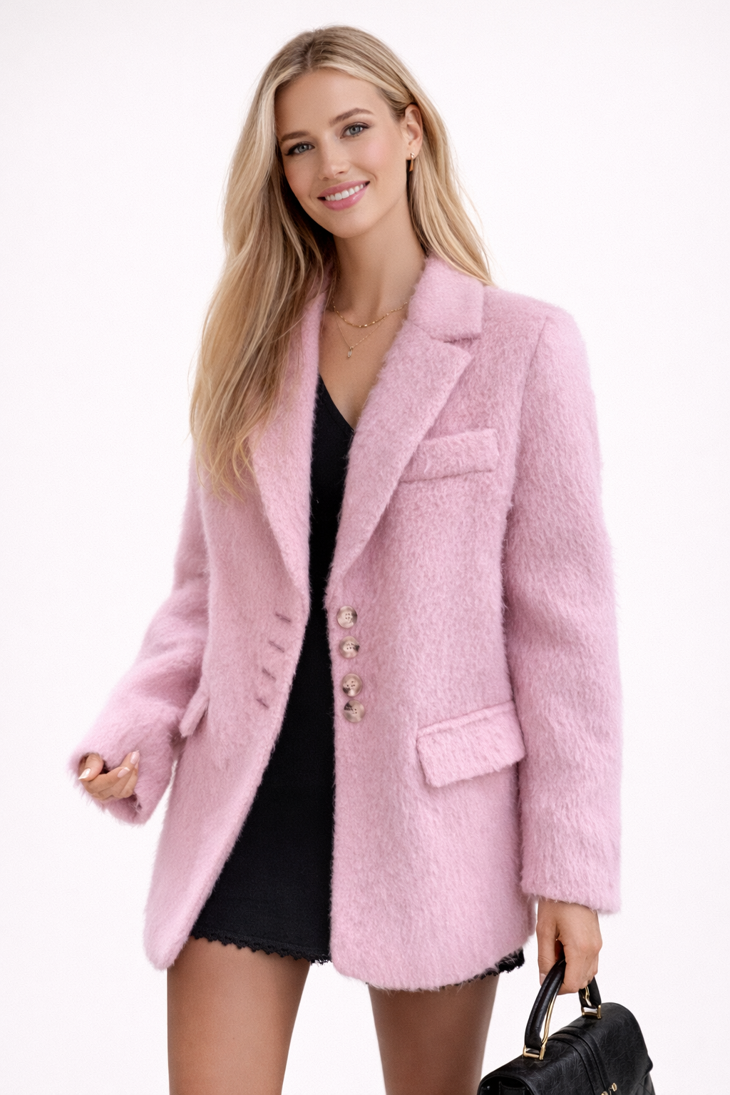 Charlotte Monroe | Plush Wool Blend Coat | Warm blijven zonder een logge winterjas