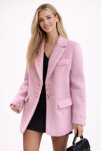 Charlotte Monroe | Plush Wool Blend Coat | Warm blijven zonder een logge winterjas