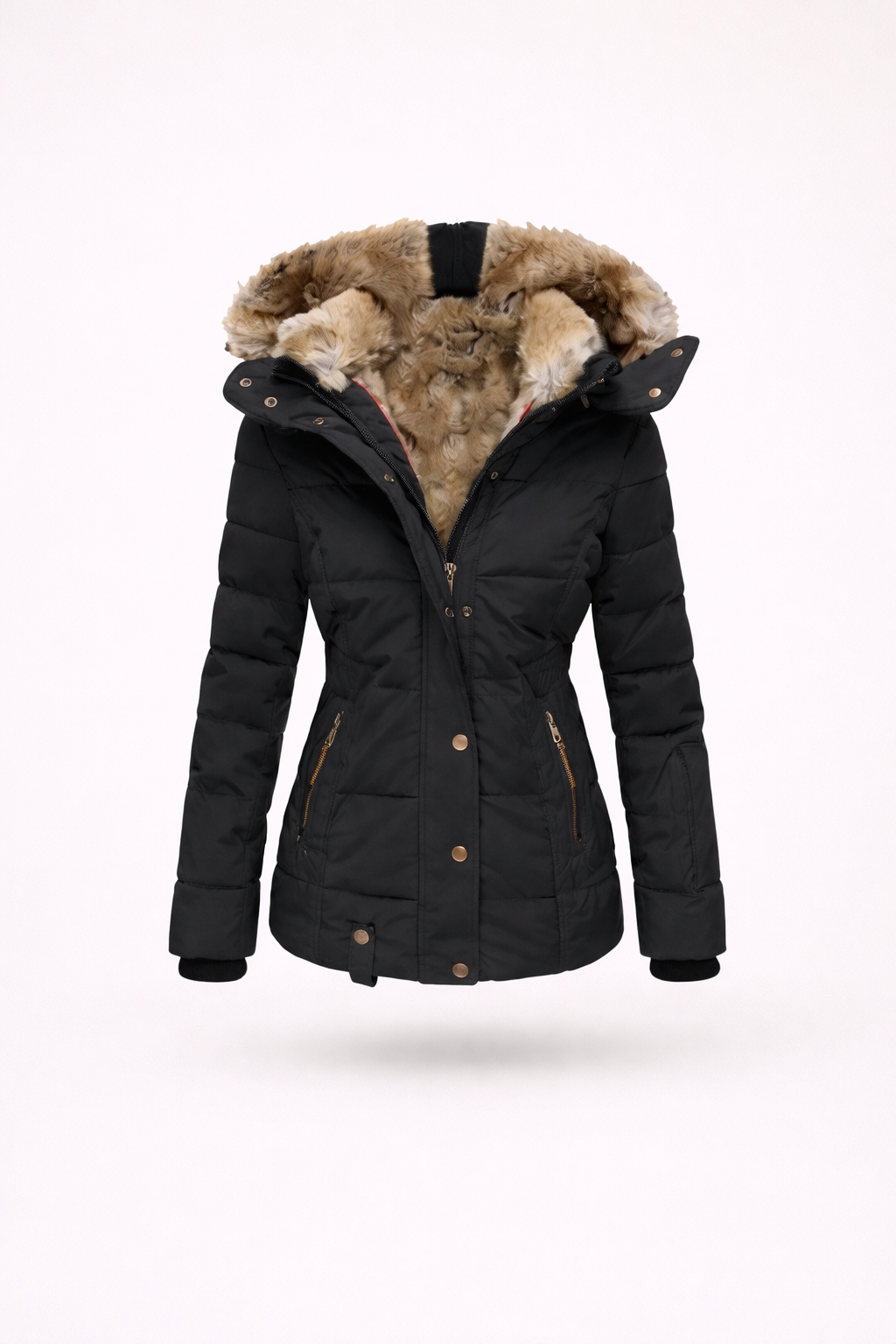 Freja Lindström | Gewatteerde winterjas met faux fur | Voel je warm, stijlvol en zelfverzekerd bij elke winterse stap