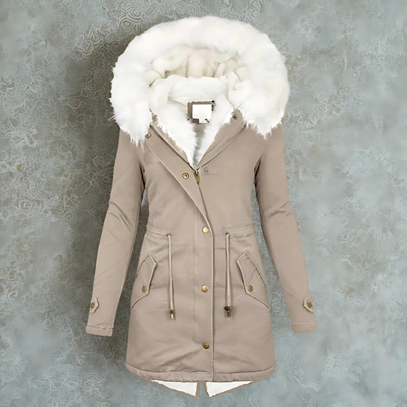 Giulia Moretti | Winter Collection – Luxe Parka met Faux Fur Kraag