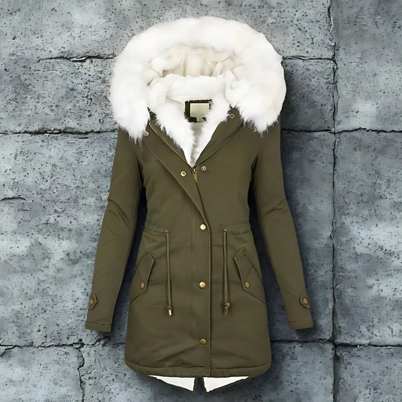 Giulia Moretti | Winter Collection – Luxe Parka met Faux Fur Kraag