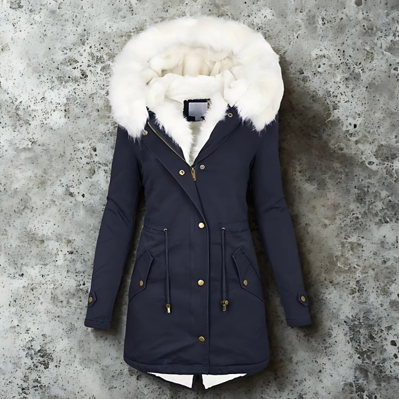 Giulia Moretti | Winter Collection – Luxe Parka met Faux Fur Kraag