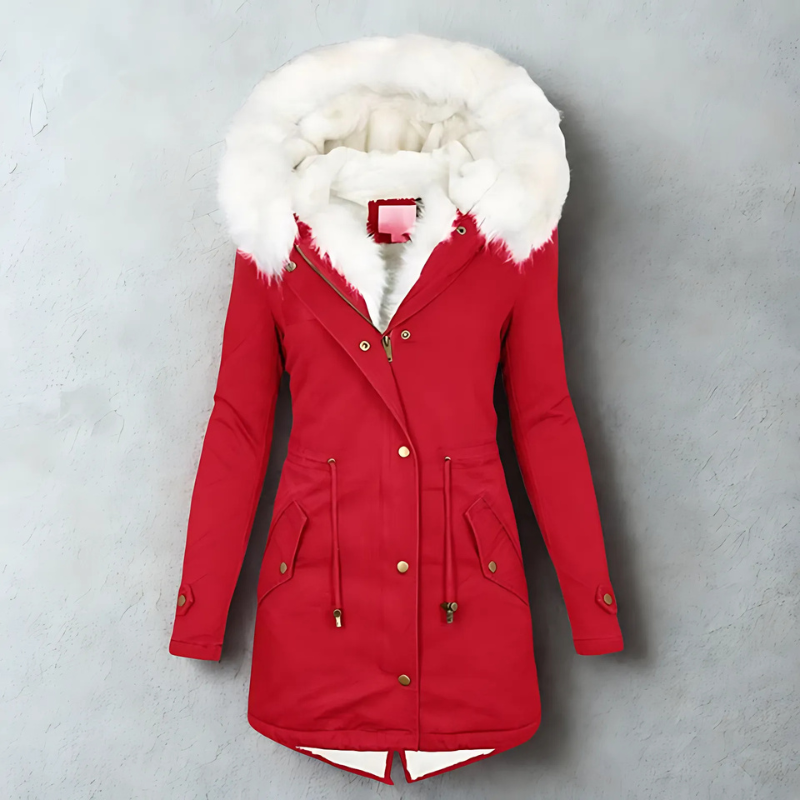 Giulia Moretti | Winter Collection – Luxe Parka met Faux Fur Kraag