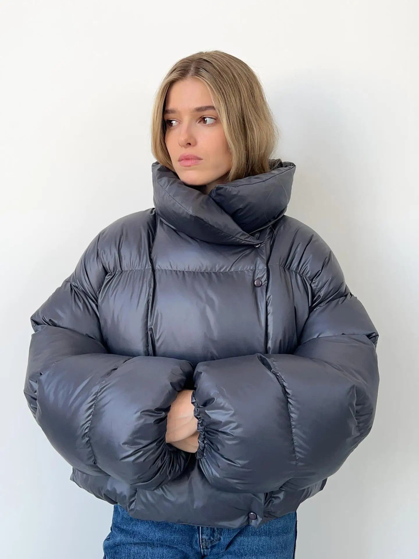 Lauren Parker | Oversized Puffer Jacket | Omhult je met warmte en moeiteloze, moderne luxe