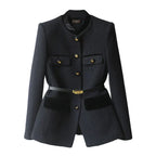 Charlotte Monroe | Structured Belted Blazer | Tijdloze elegantie met een couture-uitstraling