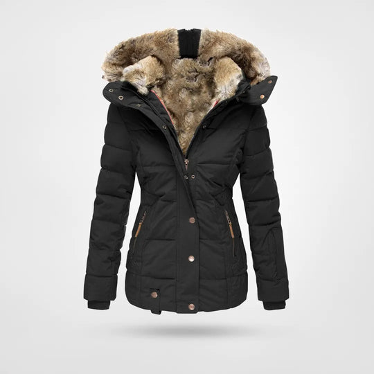 Freja Lindström | Gewatteerde winterjas met faux fur | Voel je warm, stijlvol en zelfverzekerd bij elke winterse stap