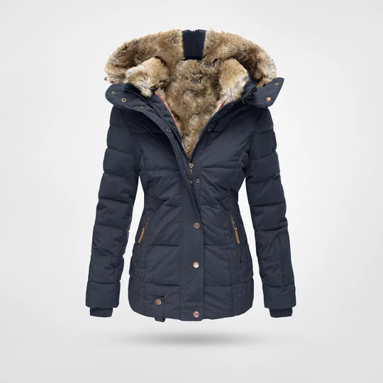 Freja Lindström | Gewatteerde winterjas met faux fur | Voel je warm, stijlvol en zelfverzekerd bij elke winterse stap