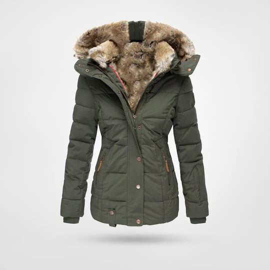 Freja Lindström | Gewatteerde winterjas met faux fur | Voel je warm, stijlvol en zelfverzekerd bij elke winterse stap