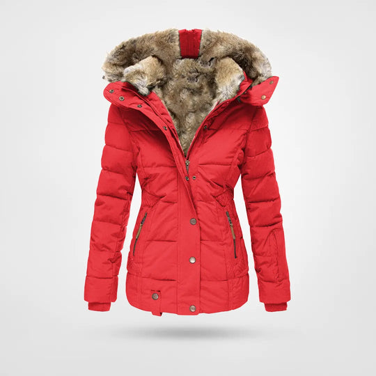 Freja Lindström | Gewatteerde winterjas met faux fur | Voel je warm, stijlvol en zelfverzekerd bij elke winterse stap