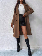 Mariam Al-Hakimi | Elegant Belted Midi Coat