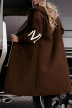 Harper Williams | Luxe Longline Jas met Gebreide Mouwen