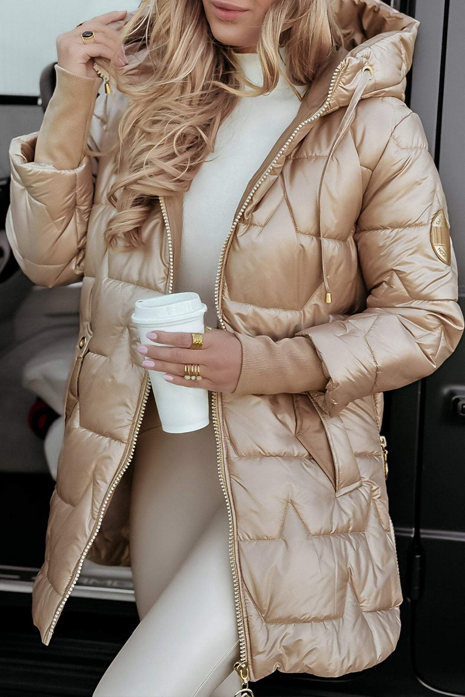 Isabella Fernández | Luxe Warmte Quilted Puffer Jas