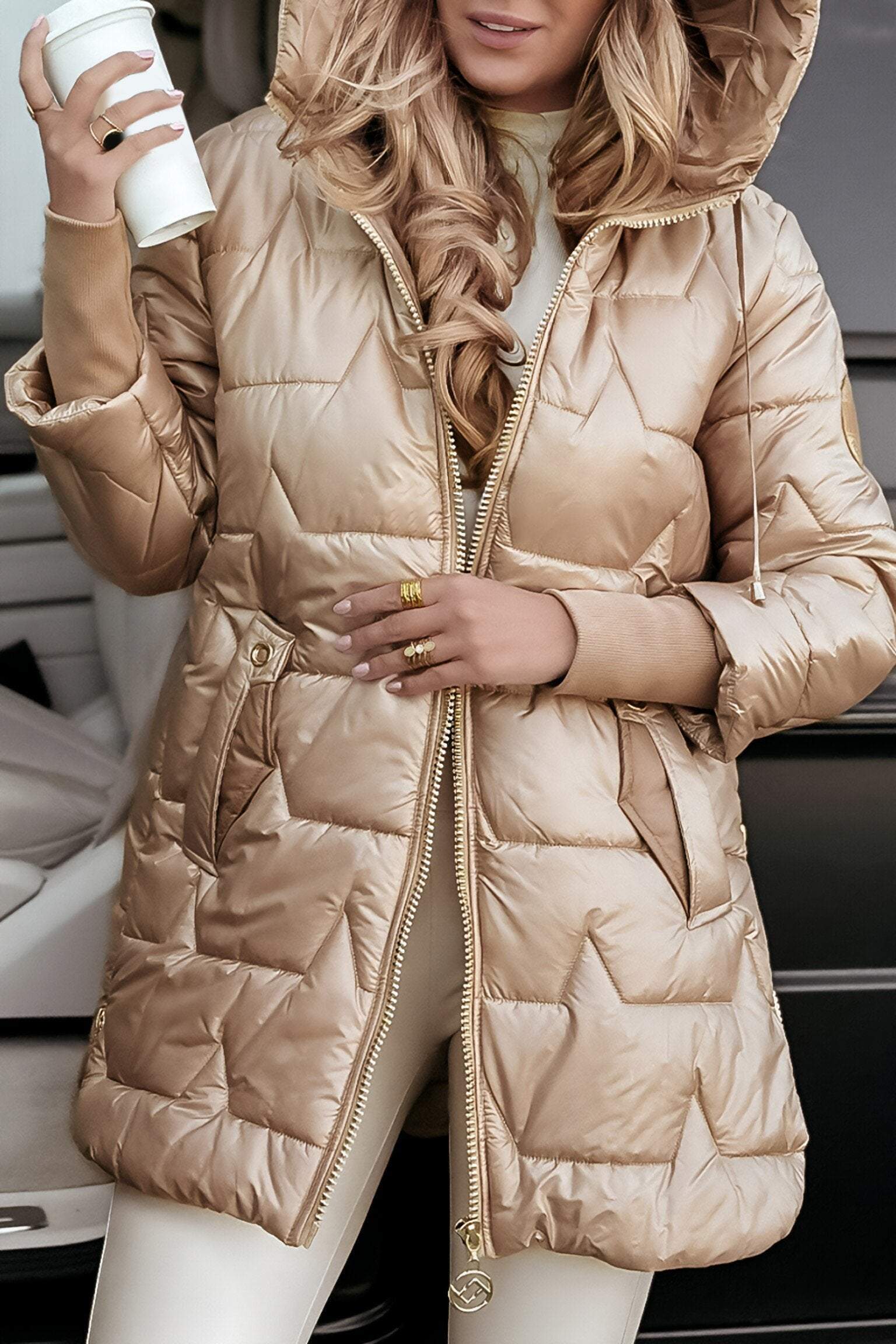 Isabella Fernández | Luxe Warmte Quilted Puffer Jas